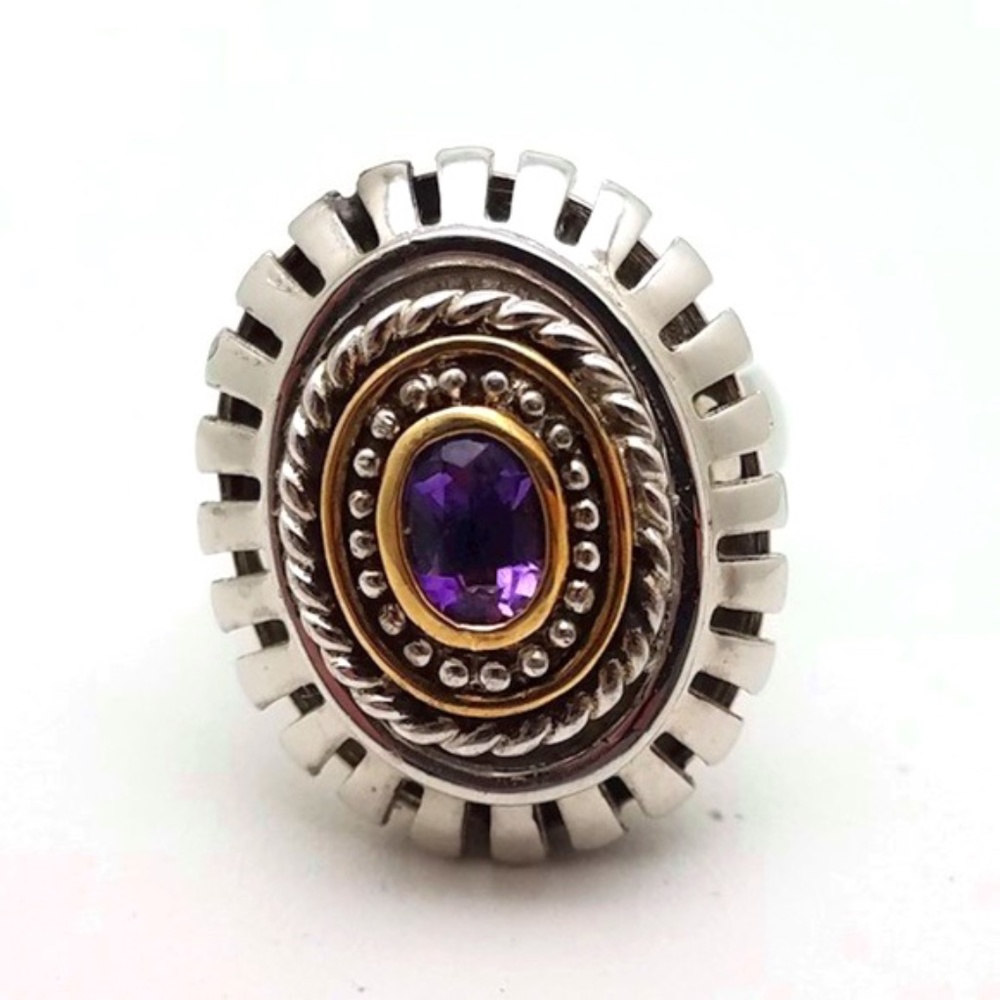 Whiting & Davis statement ring 7.5